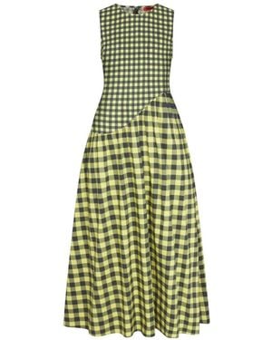 Simon Miller Laurel Gingham Maxi Dress - Green