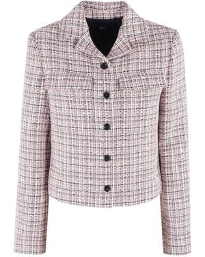Theory Jacke Aus Tweed - Pink