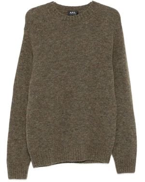 A.P.C. Crew-Neck Sweater - Brown