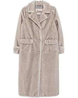 Herno Notched-Lapel Welt-Flap-Pocket Coat - Natural