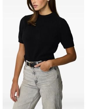 Toccin Elsie Short-Sleeved Pullover Jumper - Black