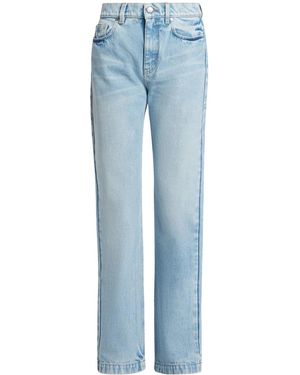 Stella McCartney S Wave-Patch Straight-Leg Jeans - Blue