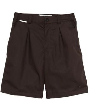 GR10K Front-Pleat Shorts - Black
