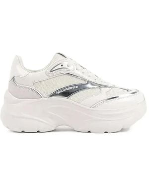 KARL LAGERFELD Panelled Trainers - White