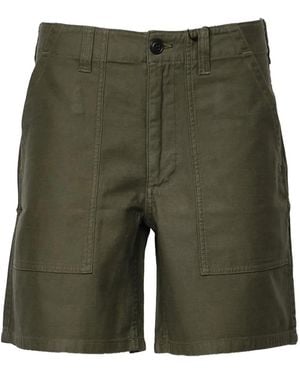 Filson Button-Up Knee-Length Shorts - Green