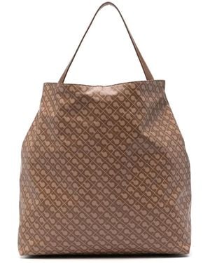Gherardini Monogram Tote Bag - Brown