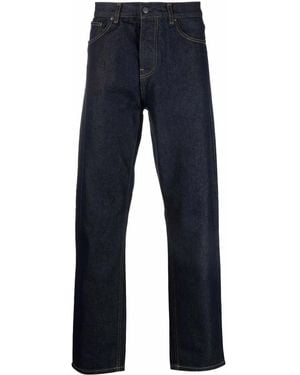 Carhartt Mid-Rise Straight-Leg Jeans - Blue