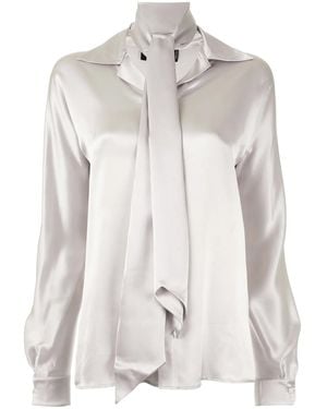 DSquared² Pussy Bow Shirt - White