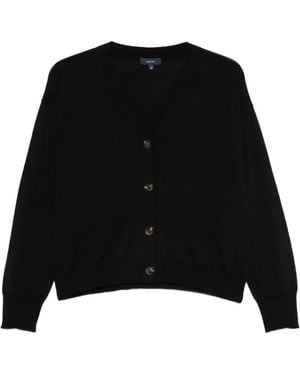 Soeur Idem V-Neck Button-Fastening Cardigan - Black