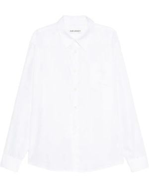 Our Legacy Long-Sleeve Button Shirt - White