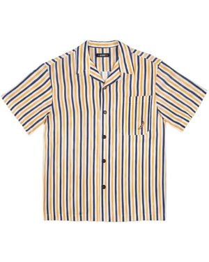 Mosso Sunwear Vertical-Stripe Short-Sleeve Shirt - White