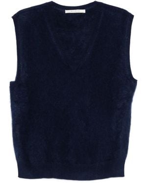 ABSOLUT CASHMERE Miriam V-Neck Top - Blue