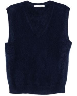 ABSOLUT CASHMERE Haut Miriam À Col V - Bleu