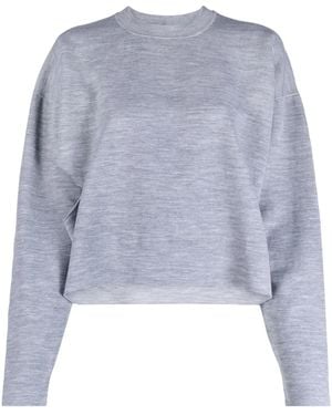 Fendi Jersey corto con aberturas - Azul
