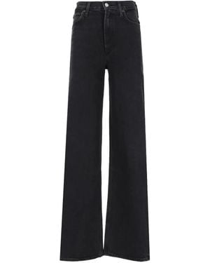 Agolde Ren Wide-Leg Jeans - Black
