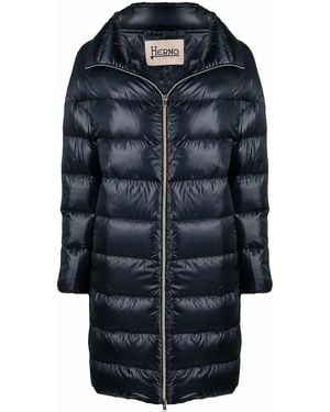 Herno Abrigo Midi Acolchado - Azul
