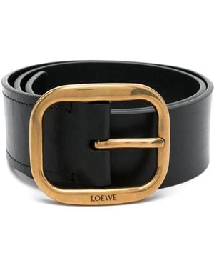 Loewe Riem Met Gegraveerd Logo - Zwart