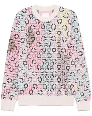 Givenchy 4gジャカード セーター - レッド