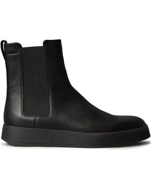 Calvin Klein Leather Chelsea Boots - Black