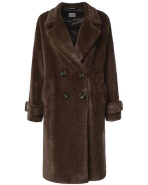 Alisheva Double-Breasted Coat - Brown