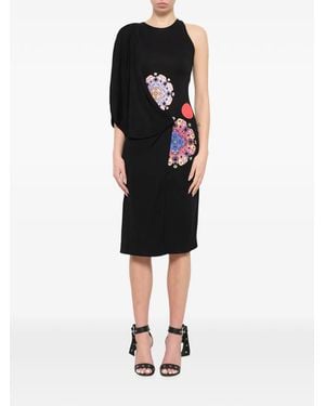 Givenchy Printed Asymmetric Dress - Black