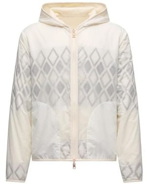 Moncler Reversible Zip-Up Hoodie - White