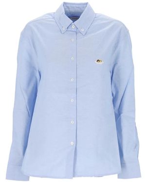 Fiorucci Angels Patch Button-Down Shirt - Blue