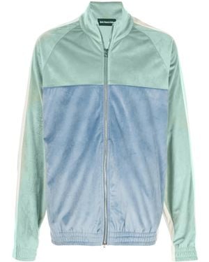God's Masterful Children Velvet Retro Sports Jacket - Blue