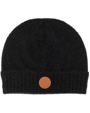 Vivienne Westwood Orb-Patch Beanie Hat - Black