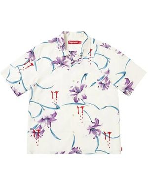Supreme Aoi Lilies Short-Sleeve Shirt - White