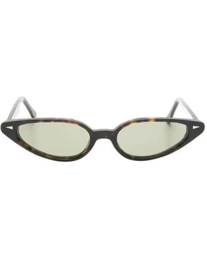 Ahlem Comedie Oval-Frame Sunglasses - Metallic