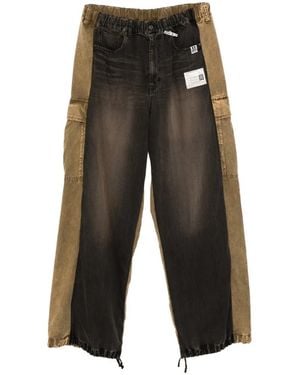Maison Mihara Yasuhiro Colour-Block Trousers - Grey