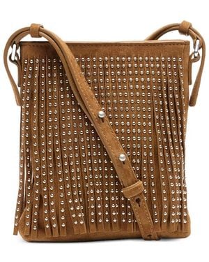 Ash Rubina Fringes Shoulder Bag - Brown