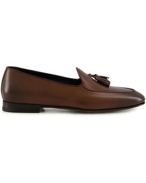 Manolo Blahnik Mocassini Lennox Con Nappa - Marrone