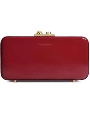 Gianvito Rossi Vali Clutch Bag - Red