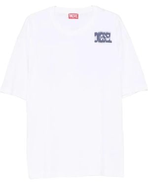 DIESEL Logo-Detail Short-Sleeve T-Shirt - White