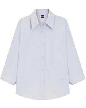 BOSS Relaxed-Fit Blouse - White