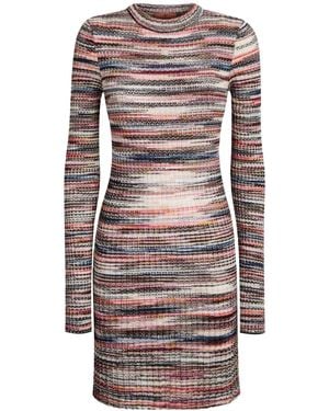 Missoni Mélange-Effect Mini Dress - Natural