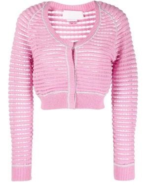 Genny Knitted Short Jacket - Pink