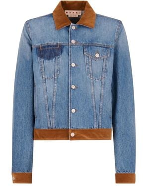 Marni X Slawn & Soldier Giacca Denim Con Finiture - Blu
