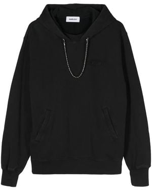 Ambush Ballchain-Detail Cotton Hoodie - Black