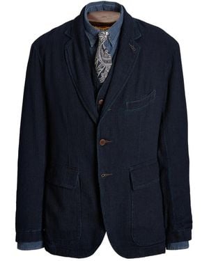 RRL Herringbone Blazer - Blue