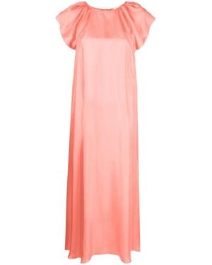 Alysi Silk Midi Dress - Pink