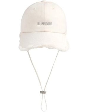 Jacquemus Artichaut Logo-Plaque Baseball Cap - White