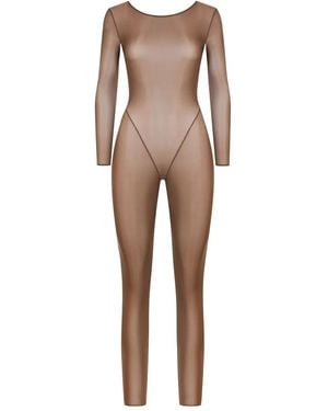 Maison Close Rückenfreies French Kiss Light Jumpsuit - Natur