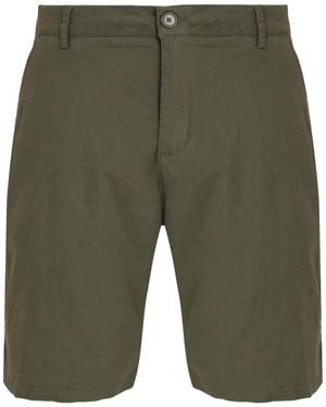 Osklen Linen Tailored Shorts - Green
