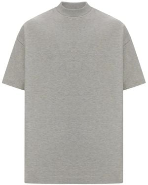 Fear Of God Signature 90S Logo-Embroidered T-Shirt - Grey