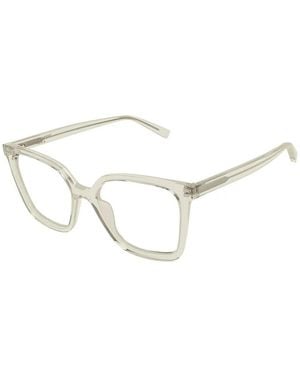 Saint Laurent Square-Frame Glasses - White