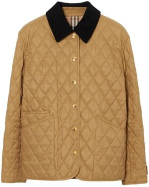 Burberry Quilted Puffer Jacket - Brown