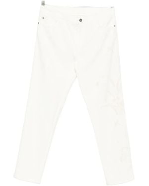 Ermanno Scervino Floral-Detail Trousers - White